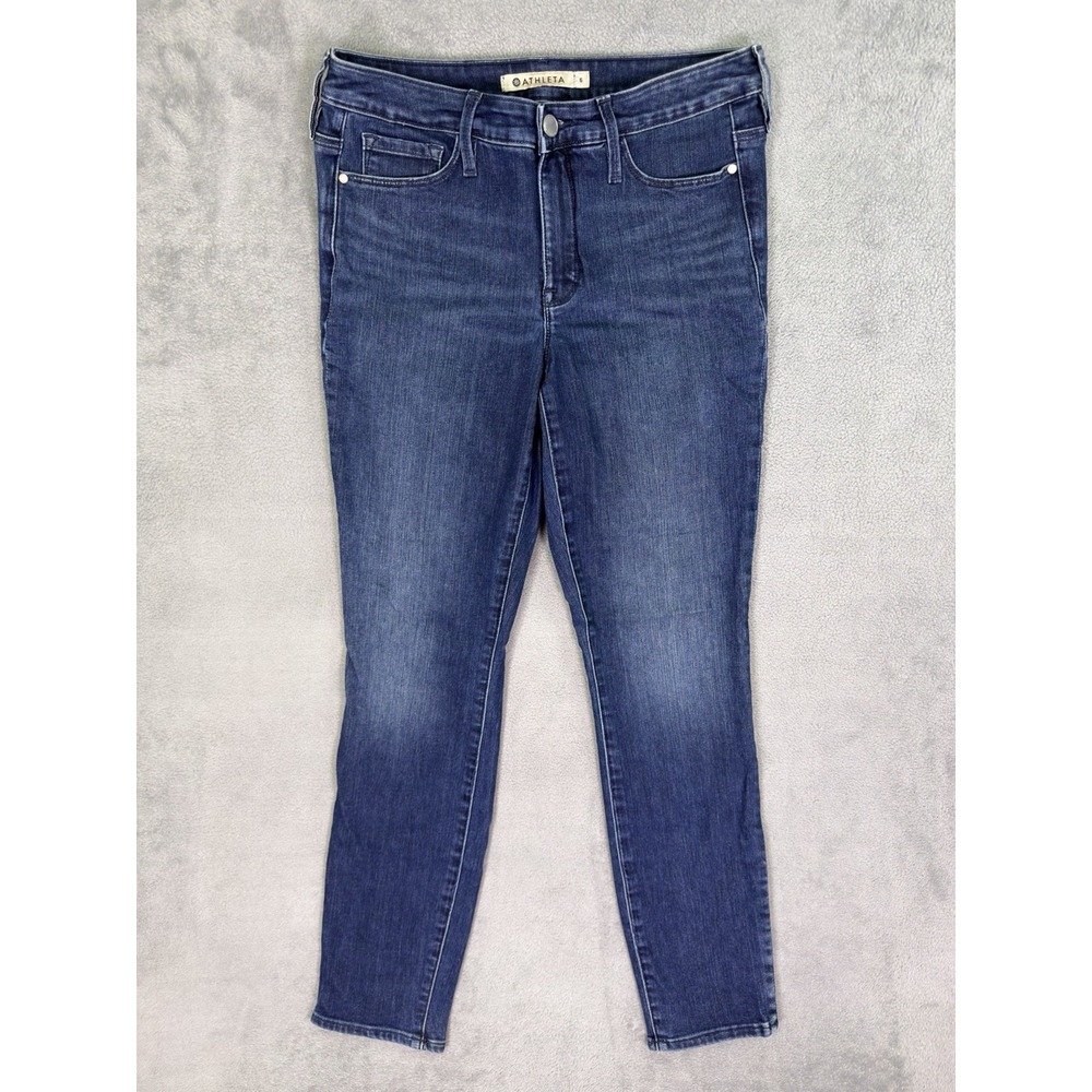 Athleta Jegging Jeans Womens 6 Blue Skinny Dark Wash Denim Sculptek Stretch